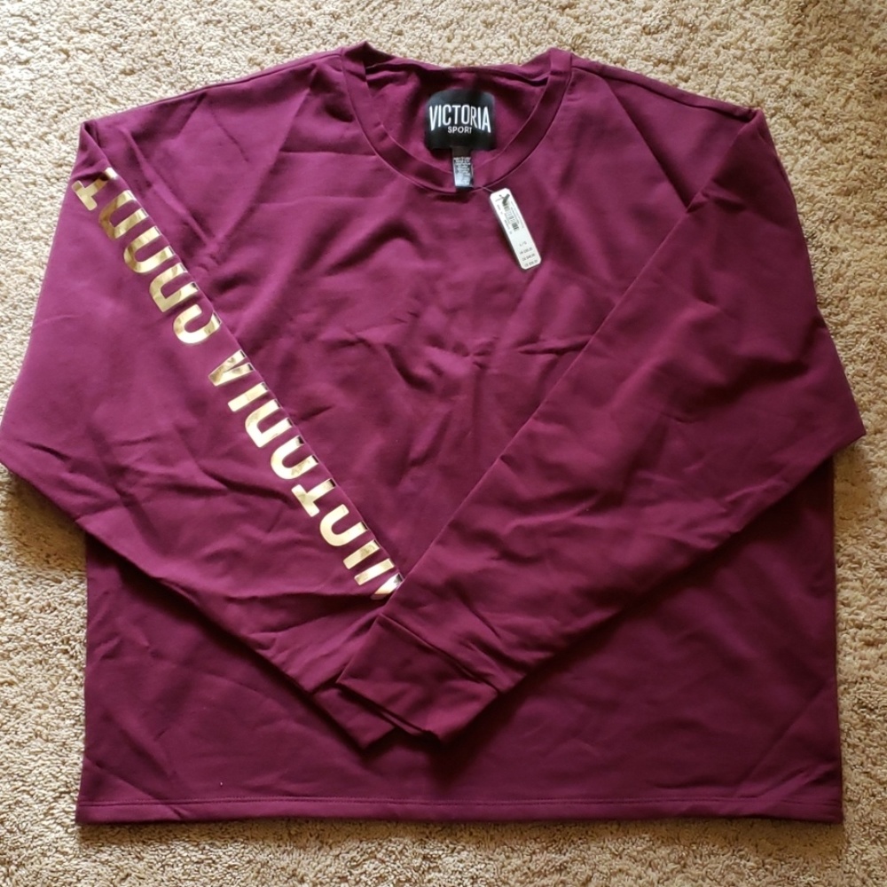 Vsx sport fleece maroon foil pullover L